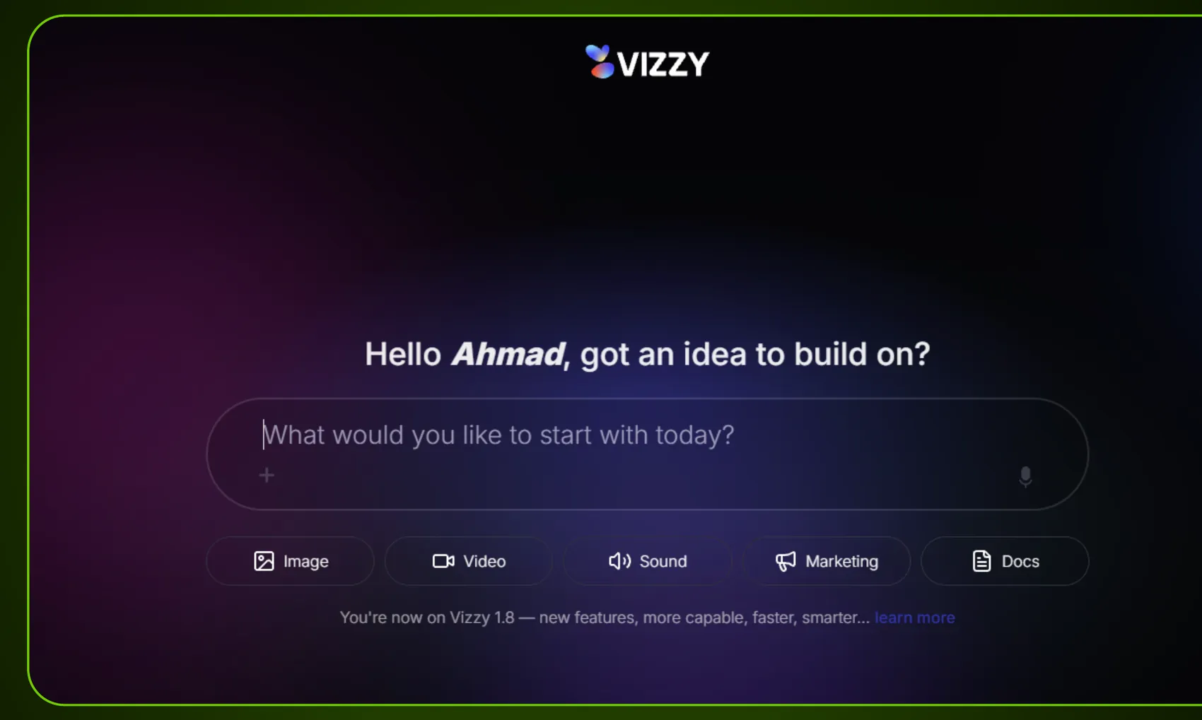 Vizzy AI marketing platform