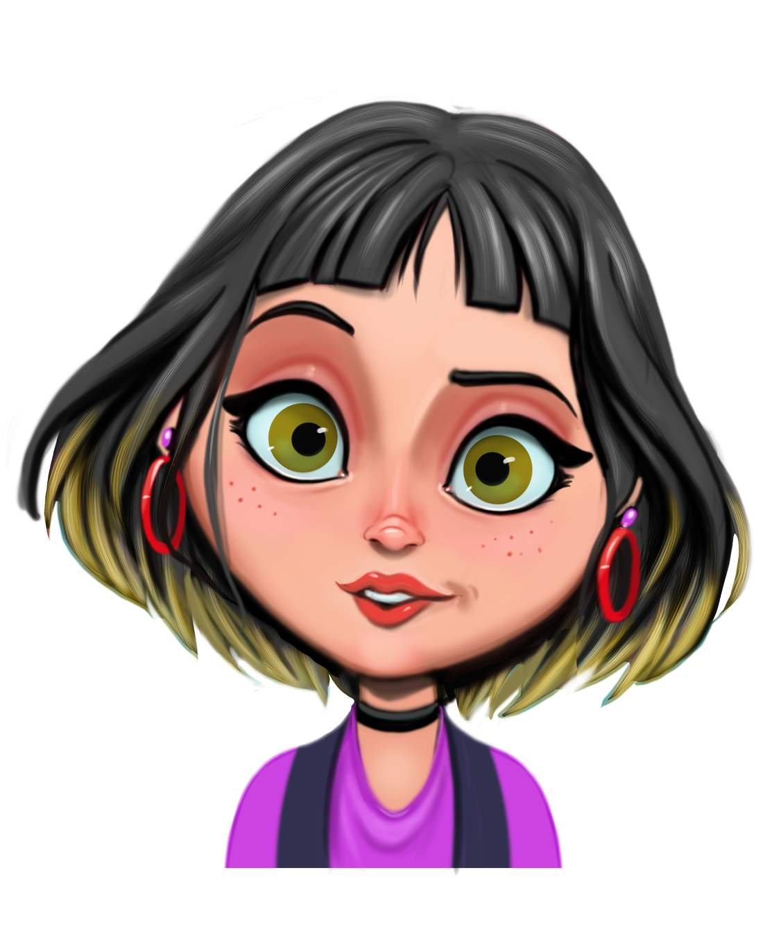 Avatar Puffs character close-up portrait