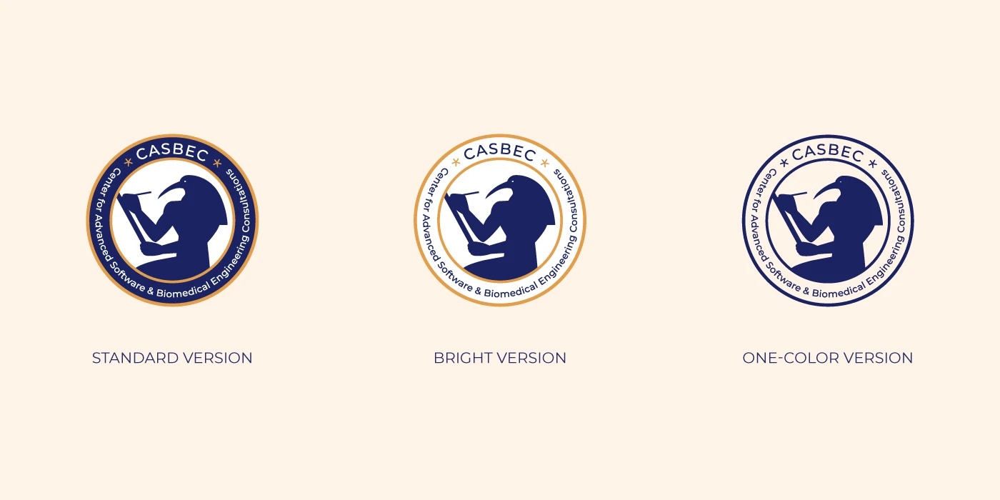 Logo versions — standard, bright and one-color