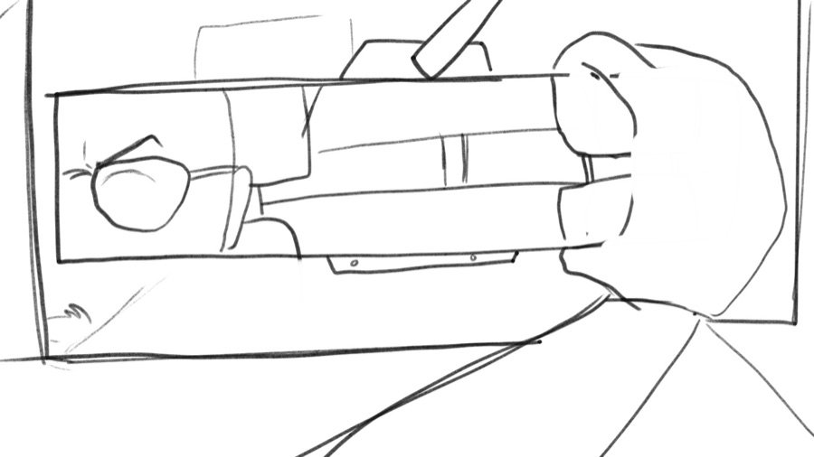 Cassbana storyboard frame
