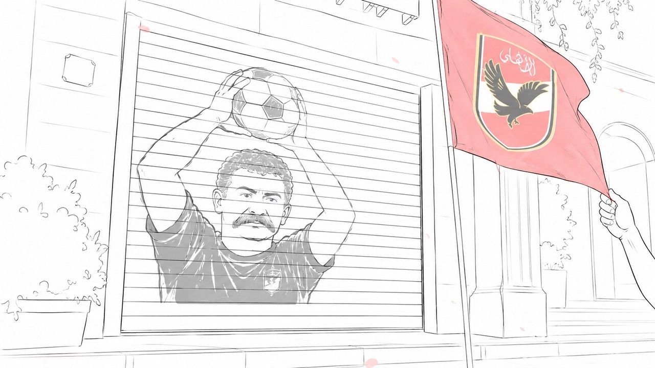 Storyboard sketch — a fan raising the crest at a shutter