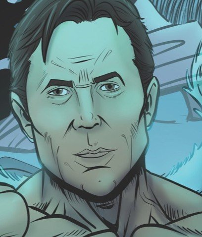 Chris Johnson drawn as the lead hero of the farewell poster