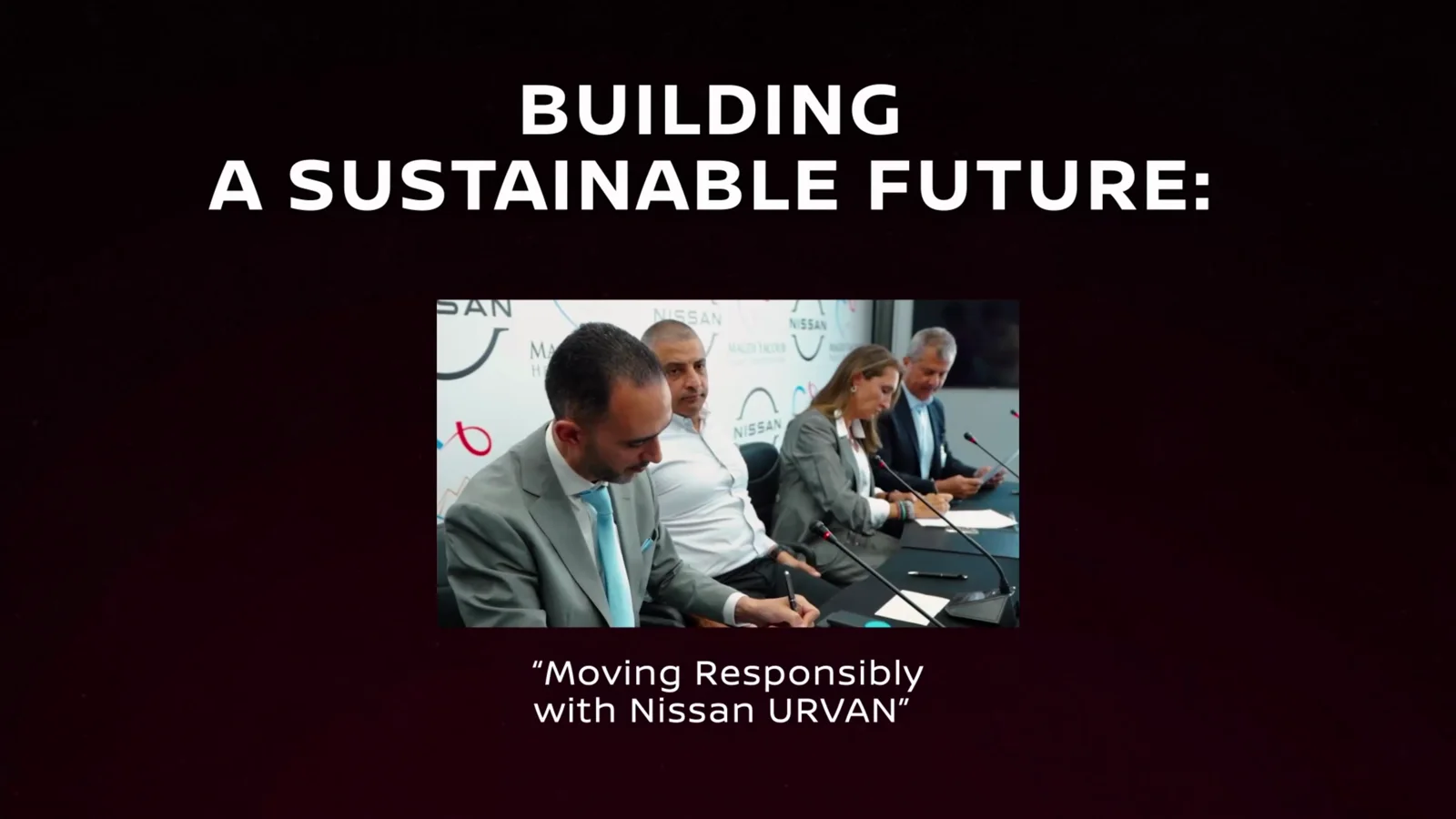 Building a sustainable future — moving responsibly with Nissan URVAN