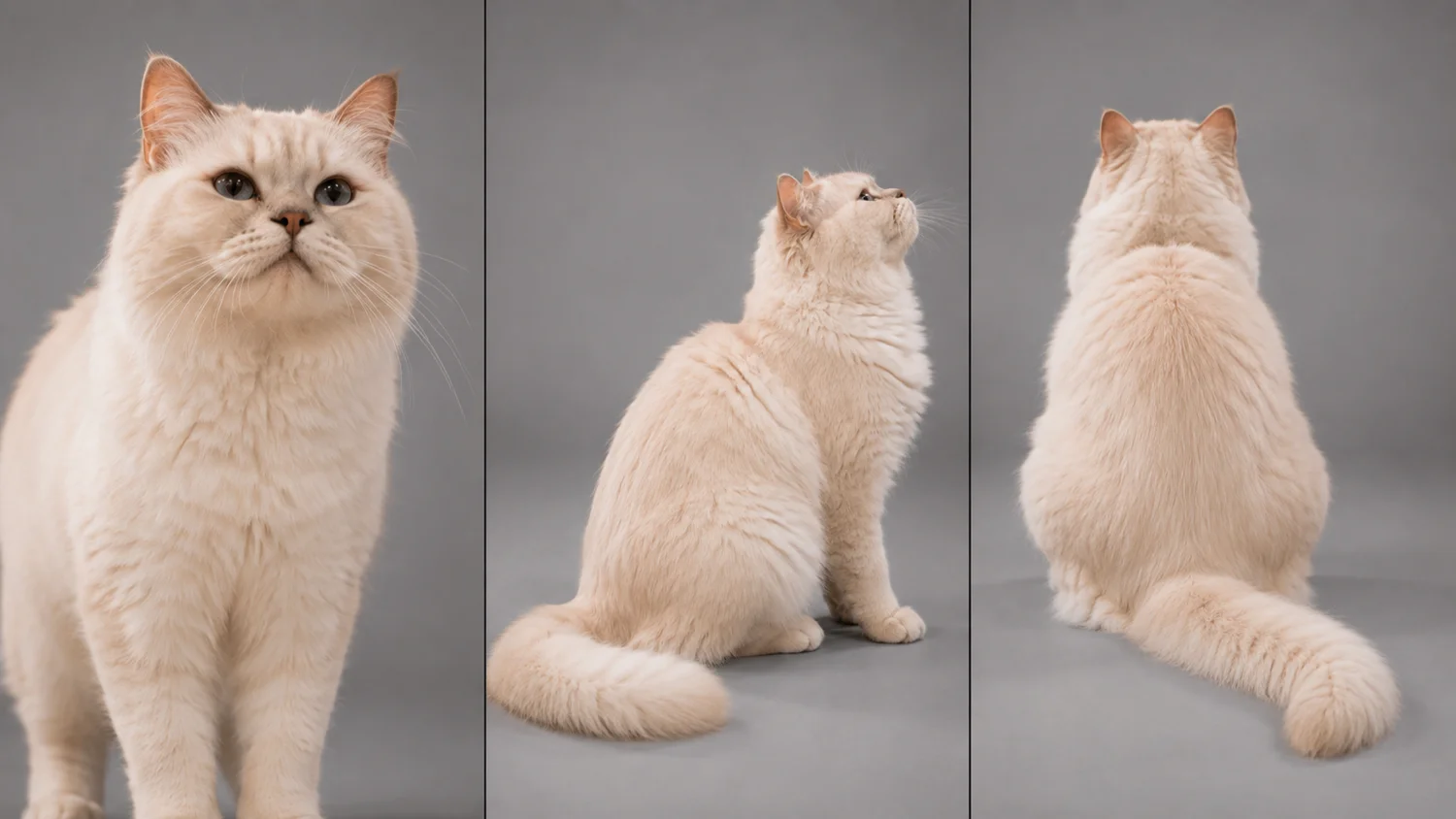 The family cat — character model sheet