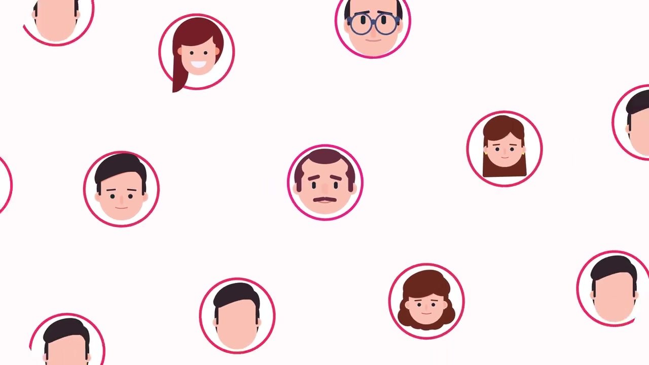 Taxi film still — a grid of diverse citizen avatars