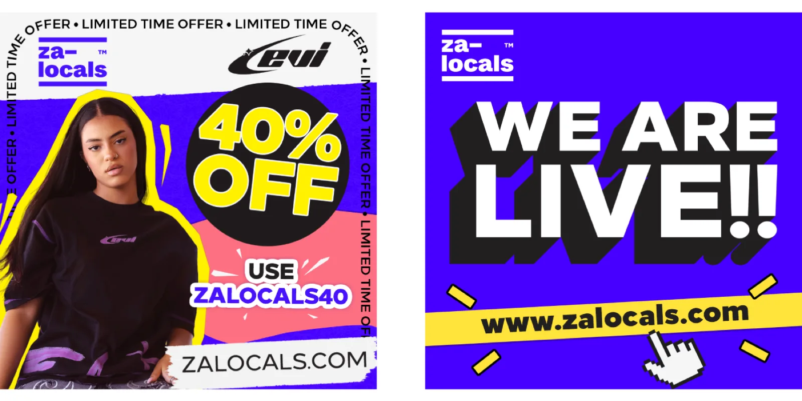 40% off use ZALOCALS40, we are live